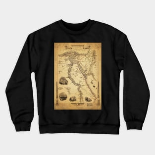 Old Map - Vintage - Egypt Crewneck Sweatshirt